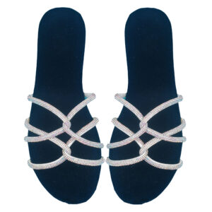 Opal Spark Velvet Slippers