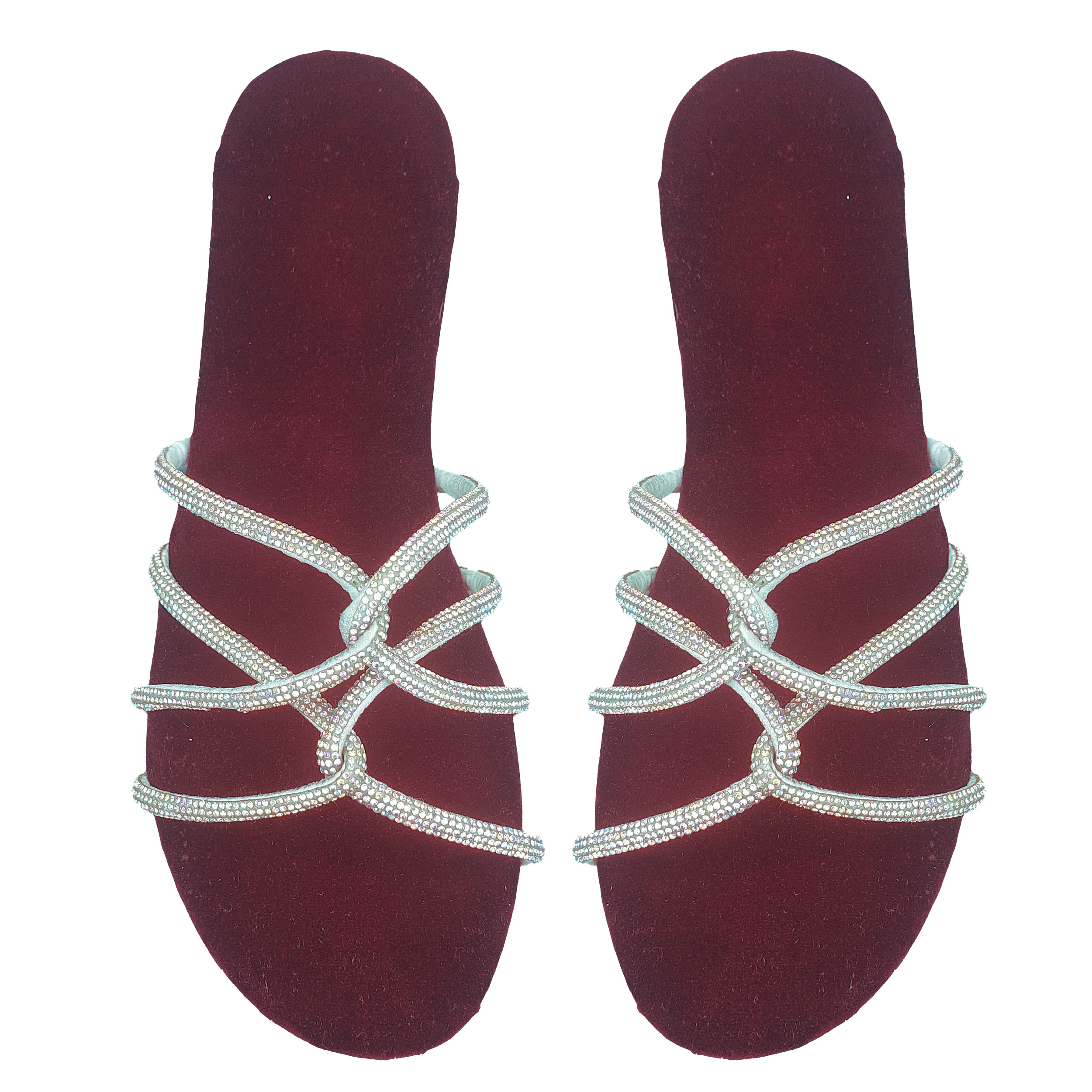 Velvet Spark Stone Stripe Slippers
