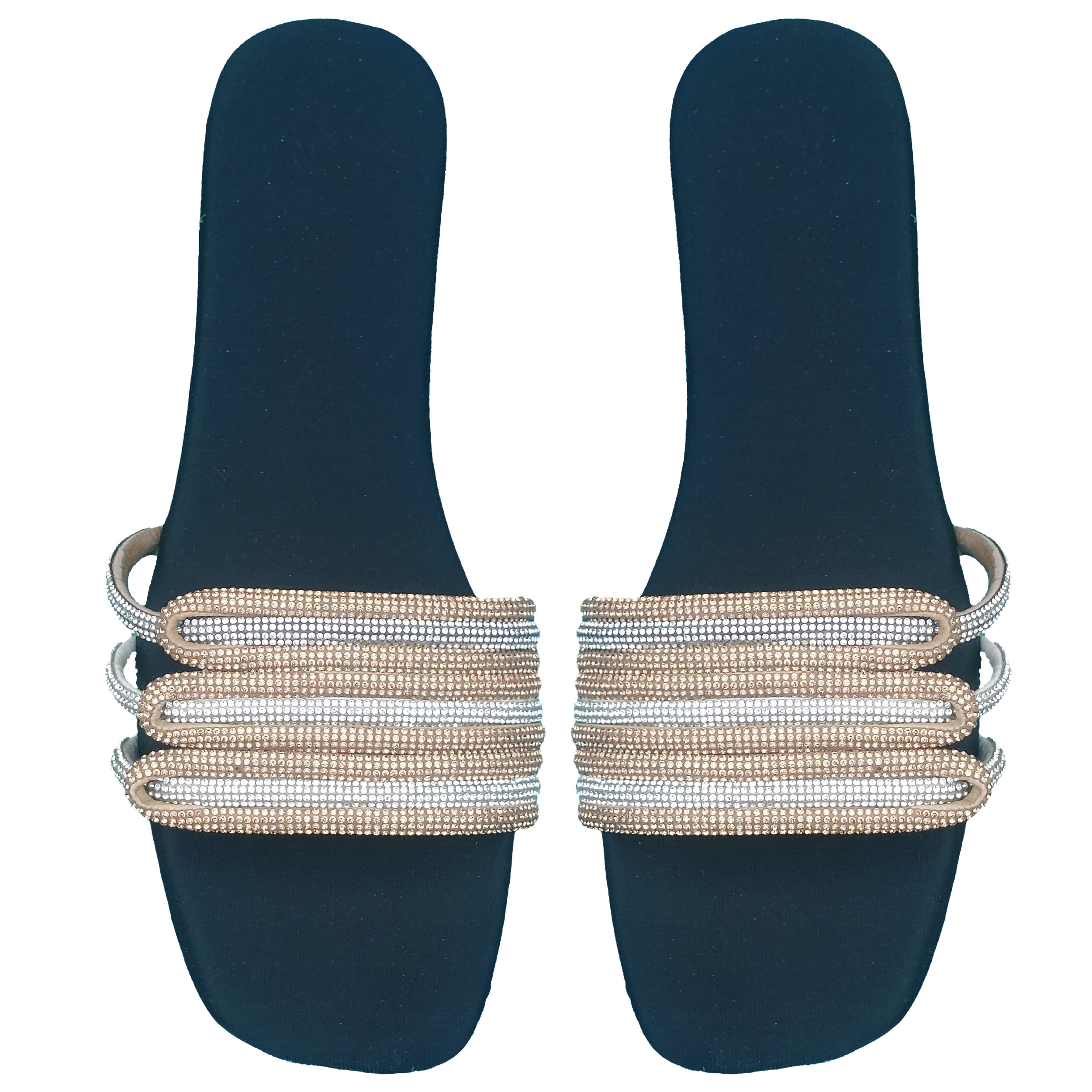 Crystal Glow Rhinestone Slippers