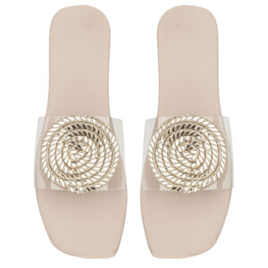 Elegance Crystal Strap Slippers