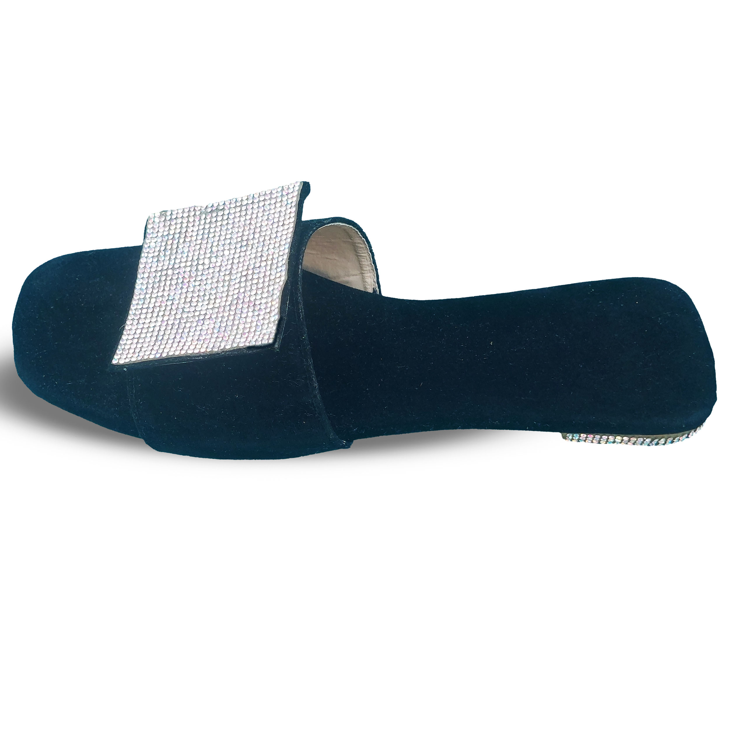 Midnight Glow Velvet Slides - Image 2