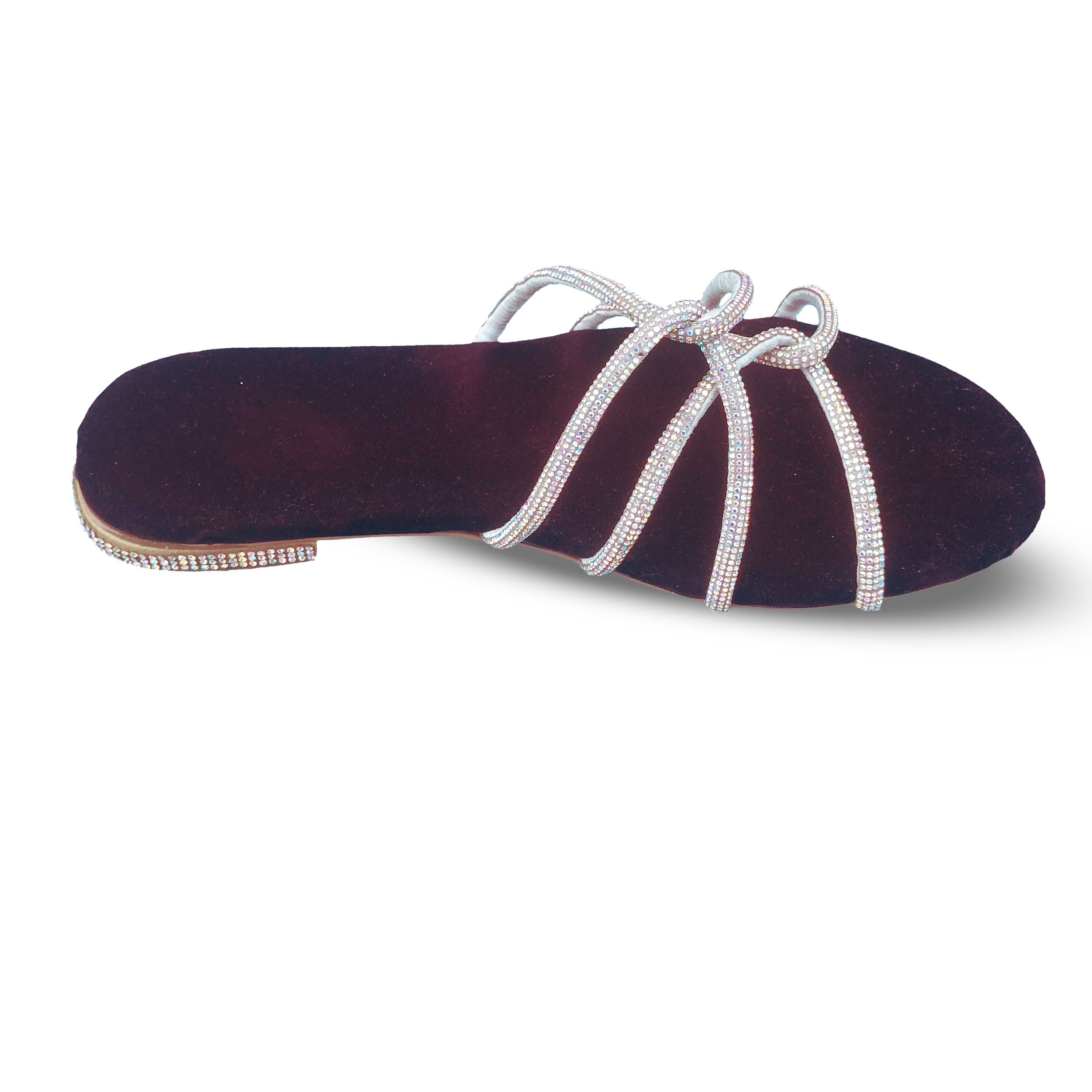 Velvet Spark Stone Stripe Slippers - Image 3