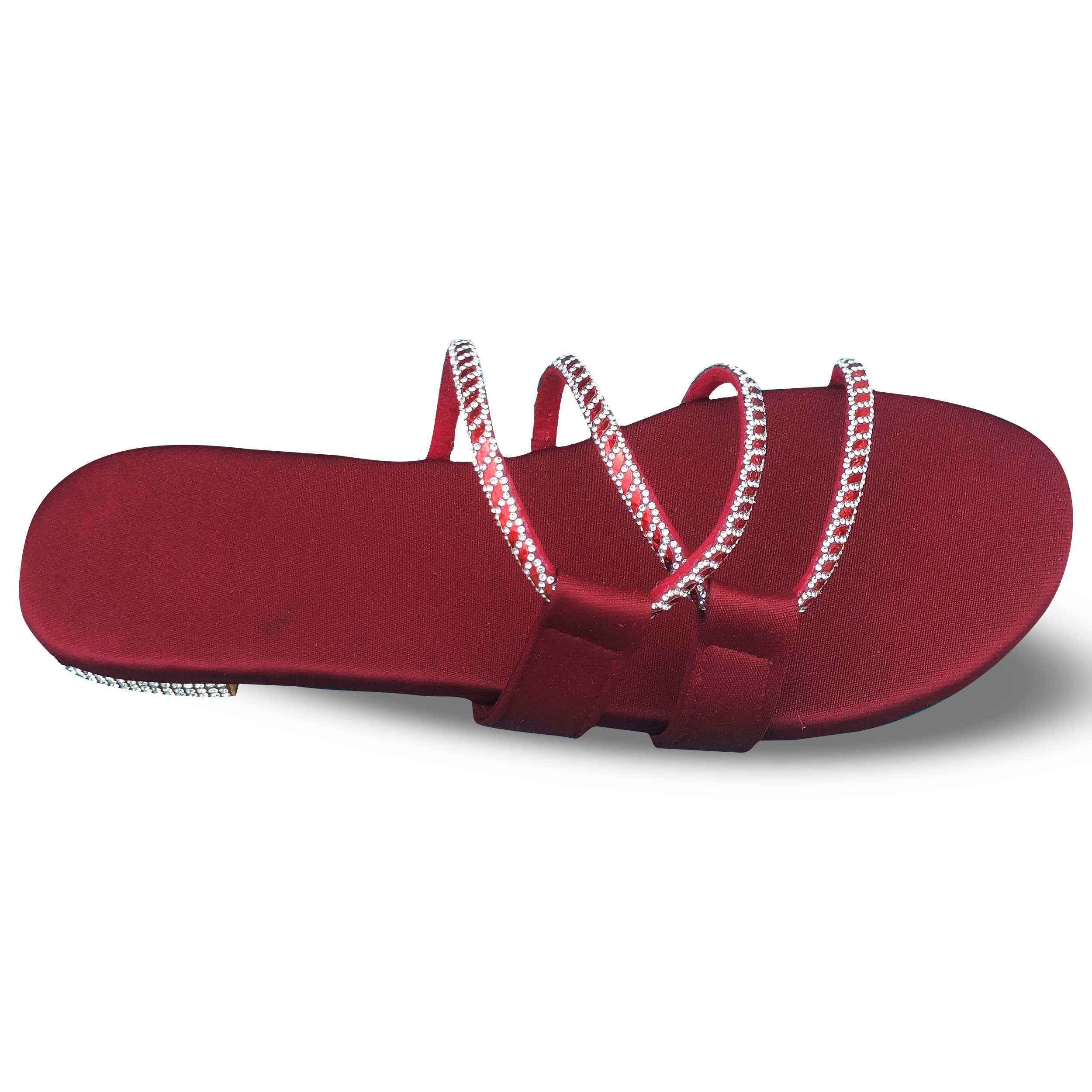 Glam Shine Rhinestone Chappals - Image 3