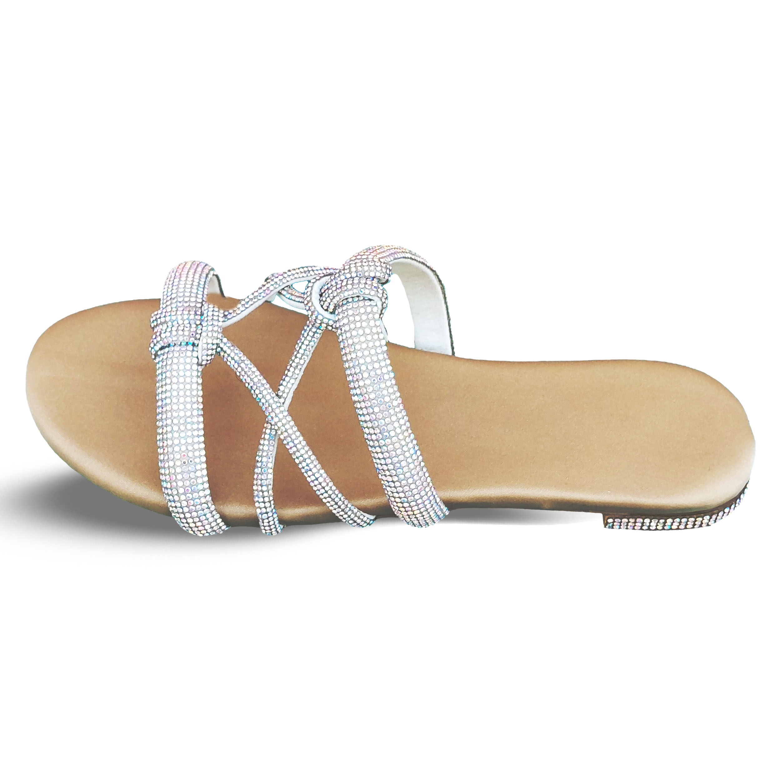 Elegance Crystal Strap Slippers - Image 2
