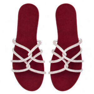 Velvet Spark Stone Stripe Slippers