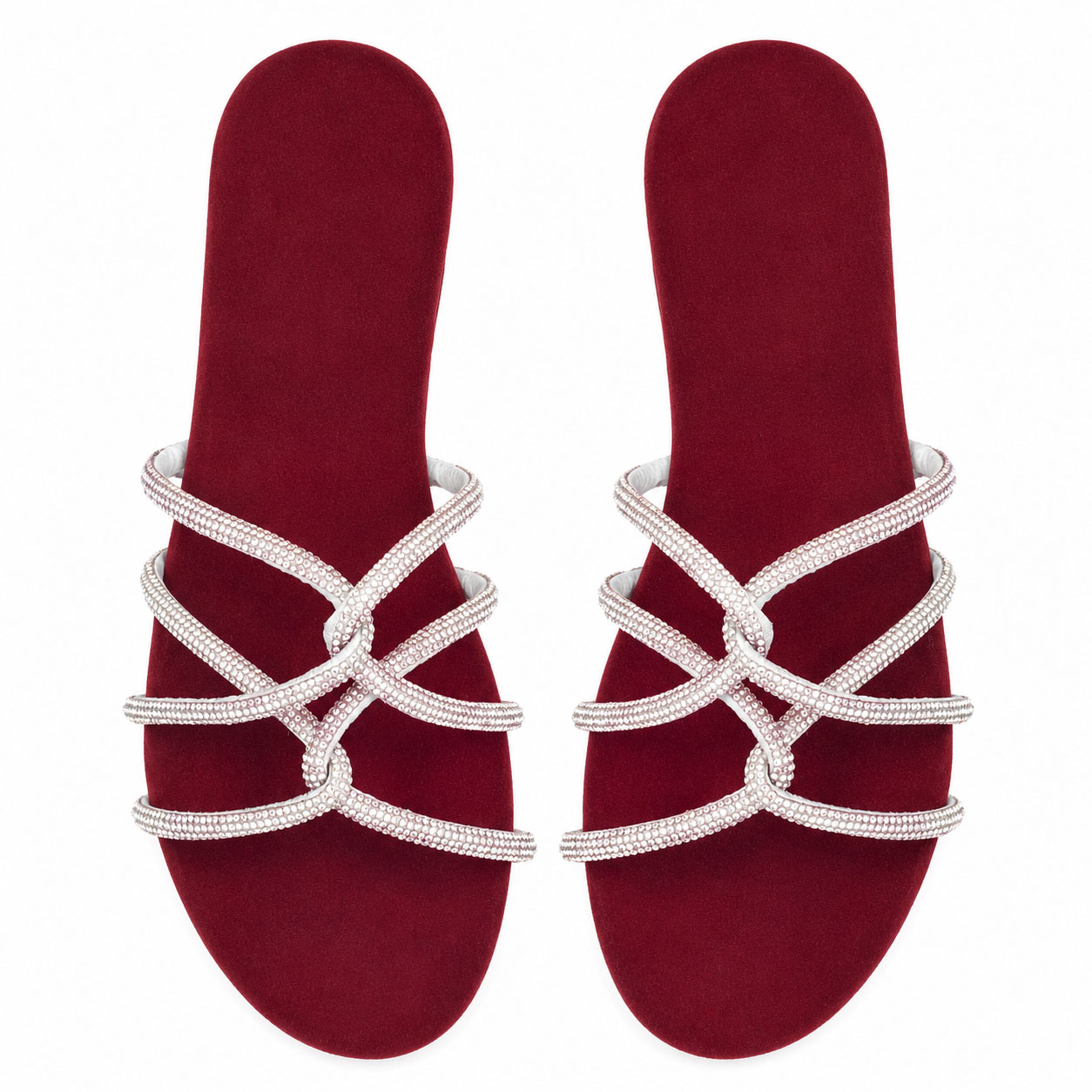 Velvet Spark Stone Stripe Slippers