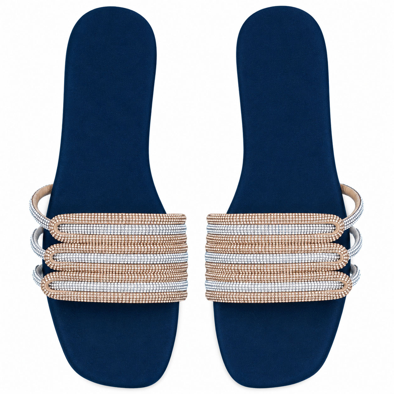 Crystal Glow Rhinestone Slippers