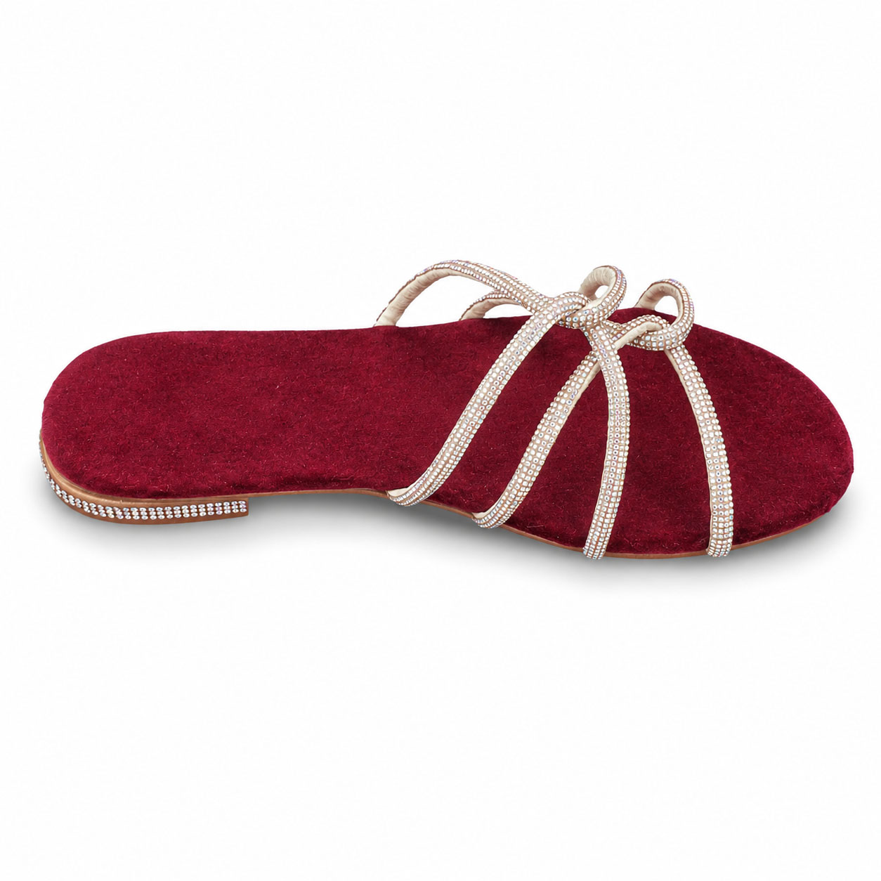 Velvet Spark Stone Stripe Slippers - Image 2