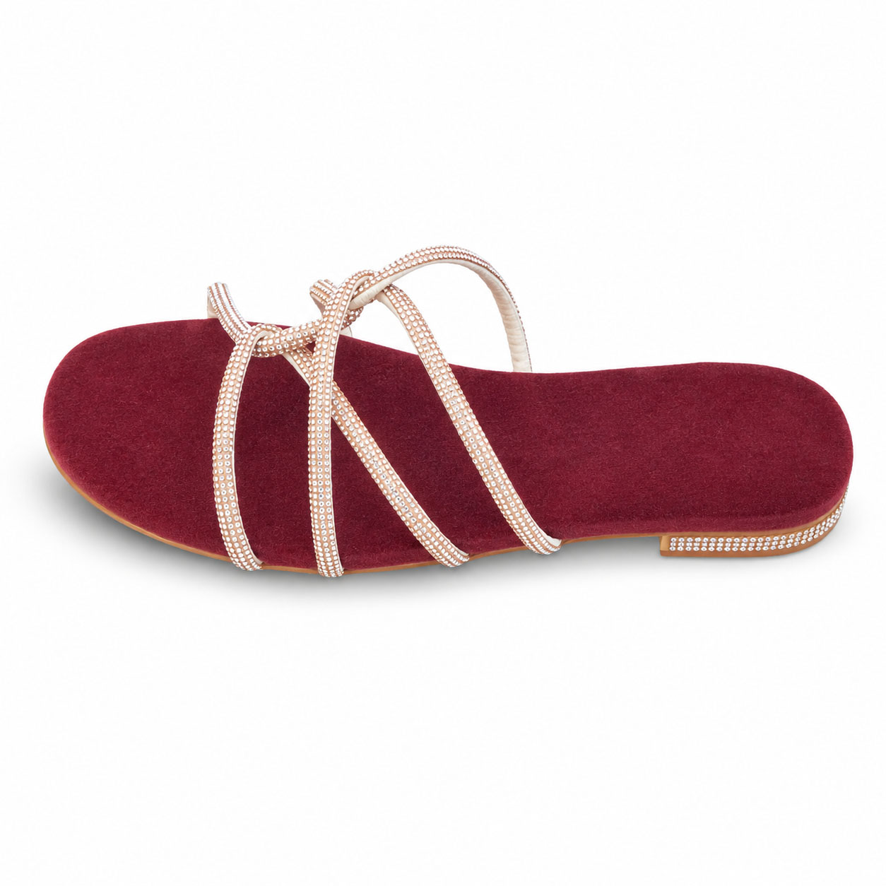 Velvet Spark Stone Stripe Slippers - Image 3