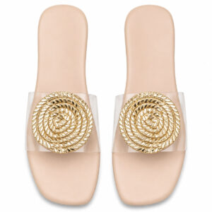 Elegance Crystal Strap Slippers