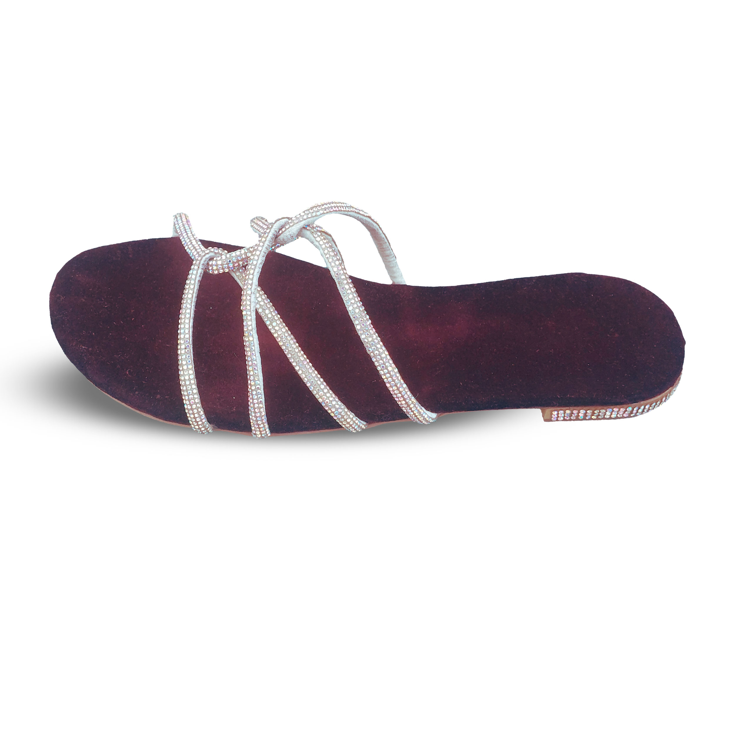 Velvet Spark Stone Stripe Slippers - Image 2