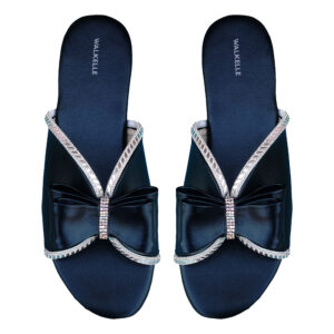 Crystal Butterfly Stripe Chappal
