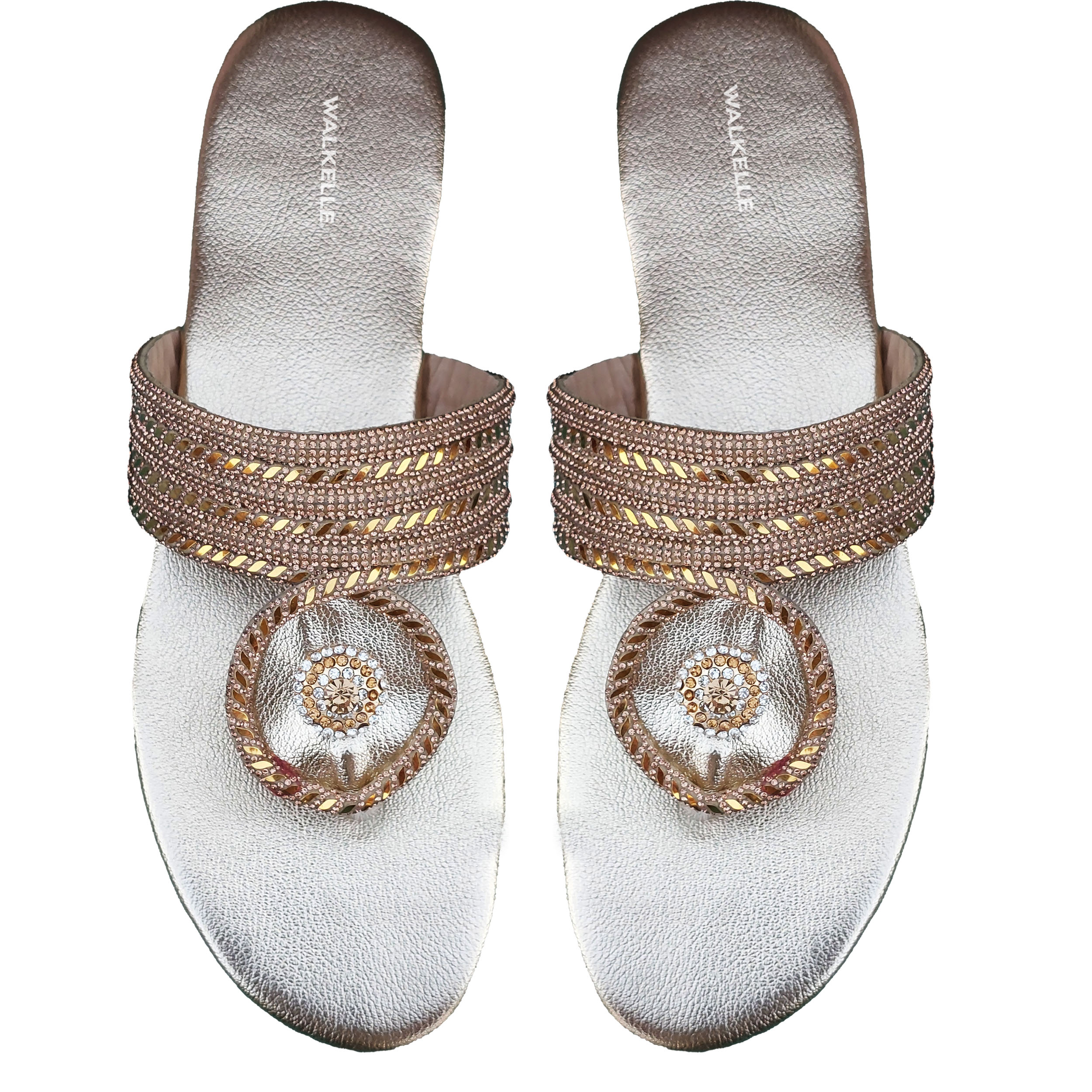 Glamora Rhinestone Buckle Slides
