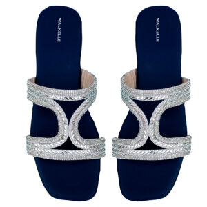 Celeste Diamond Strap Slippers