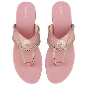 Queen’s Crystal Buckle Slippers