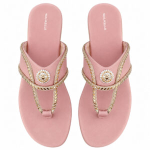 Queen’s Crystal Buckle Slippers