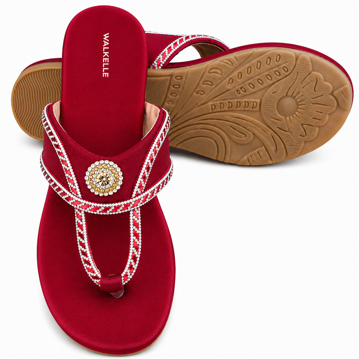Queen’s Crystal Buckle Slippers - Image 4