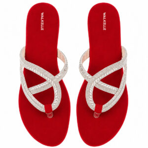 Luxury Crystal Buckle Slippers