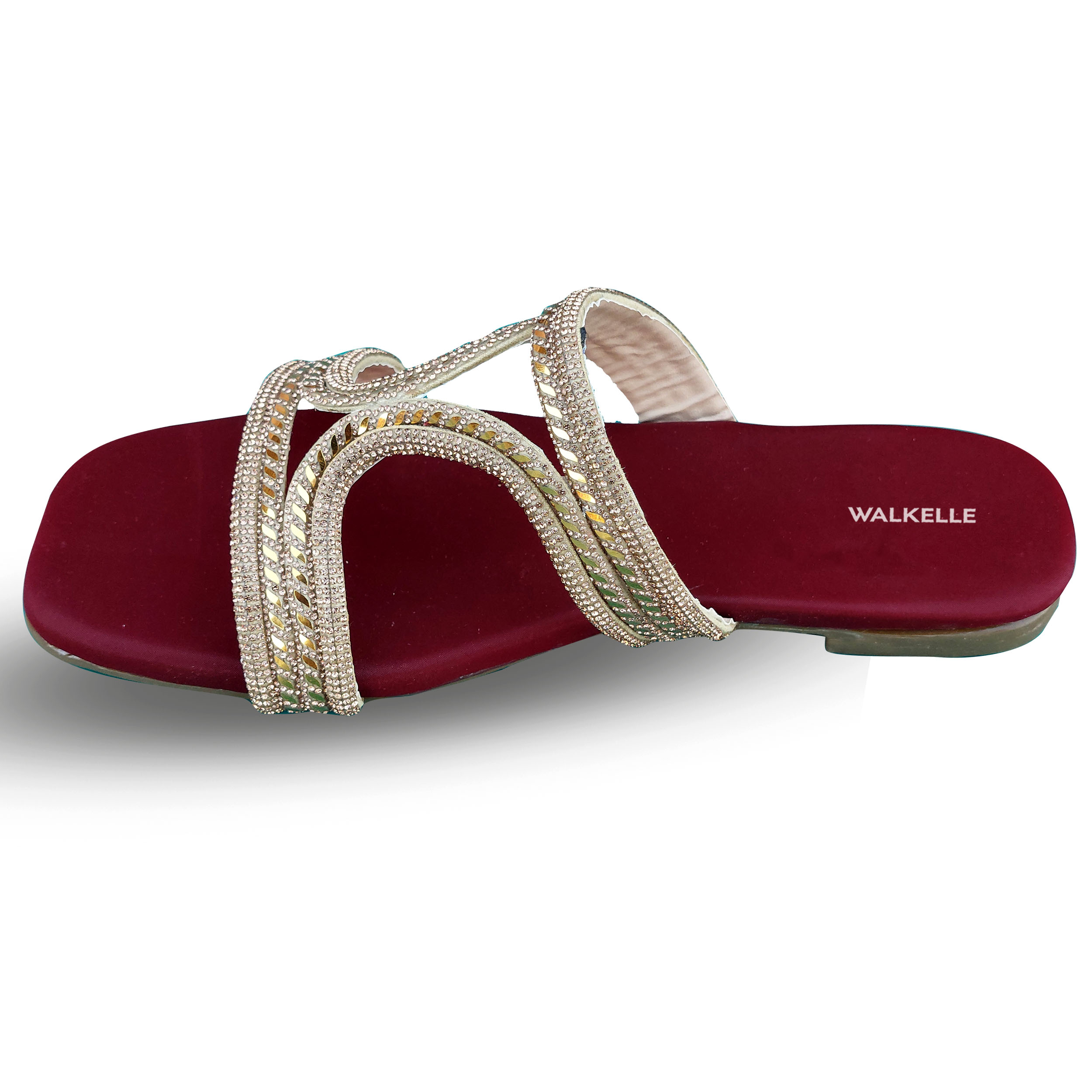 Celeste Diamond Strap Slippers - Image 2