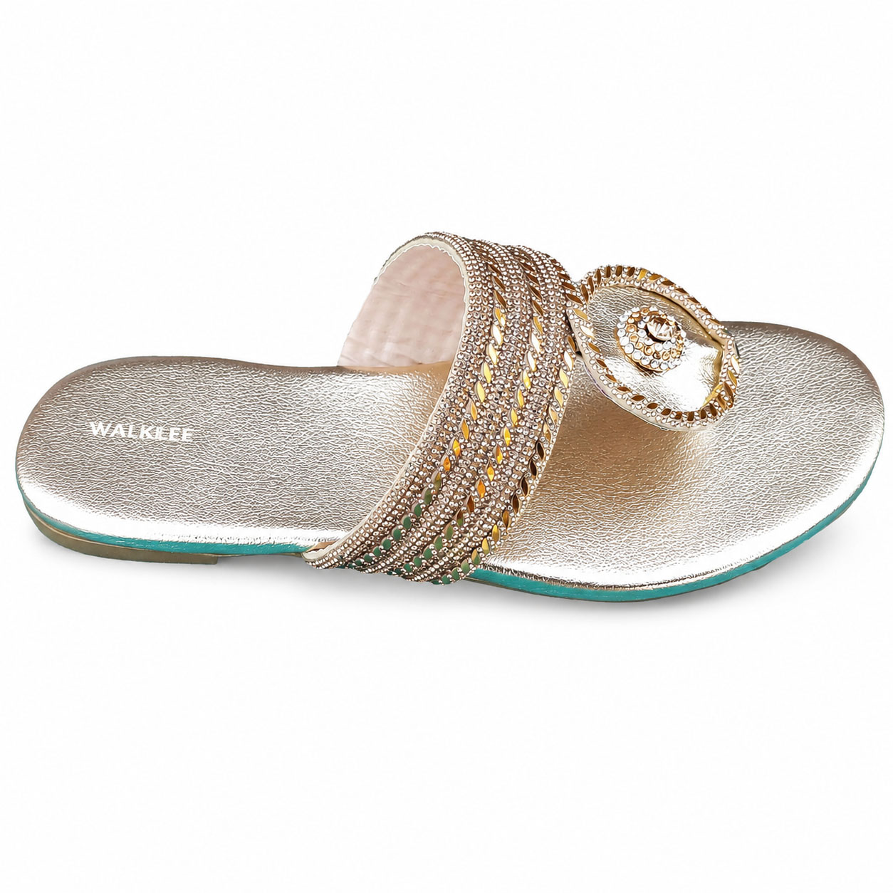 Glamora Rhinestone Buckle Slides - Image 3