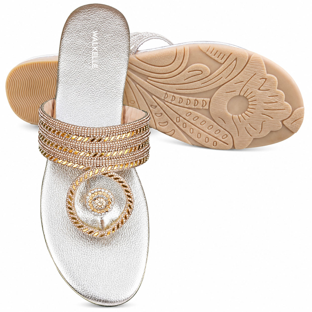 Glamora Rhinestone Buckle Slides - Image 4