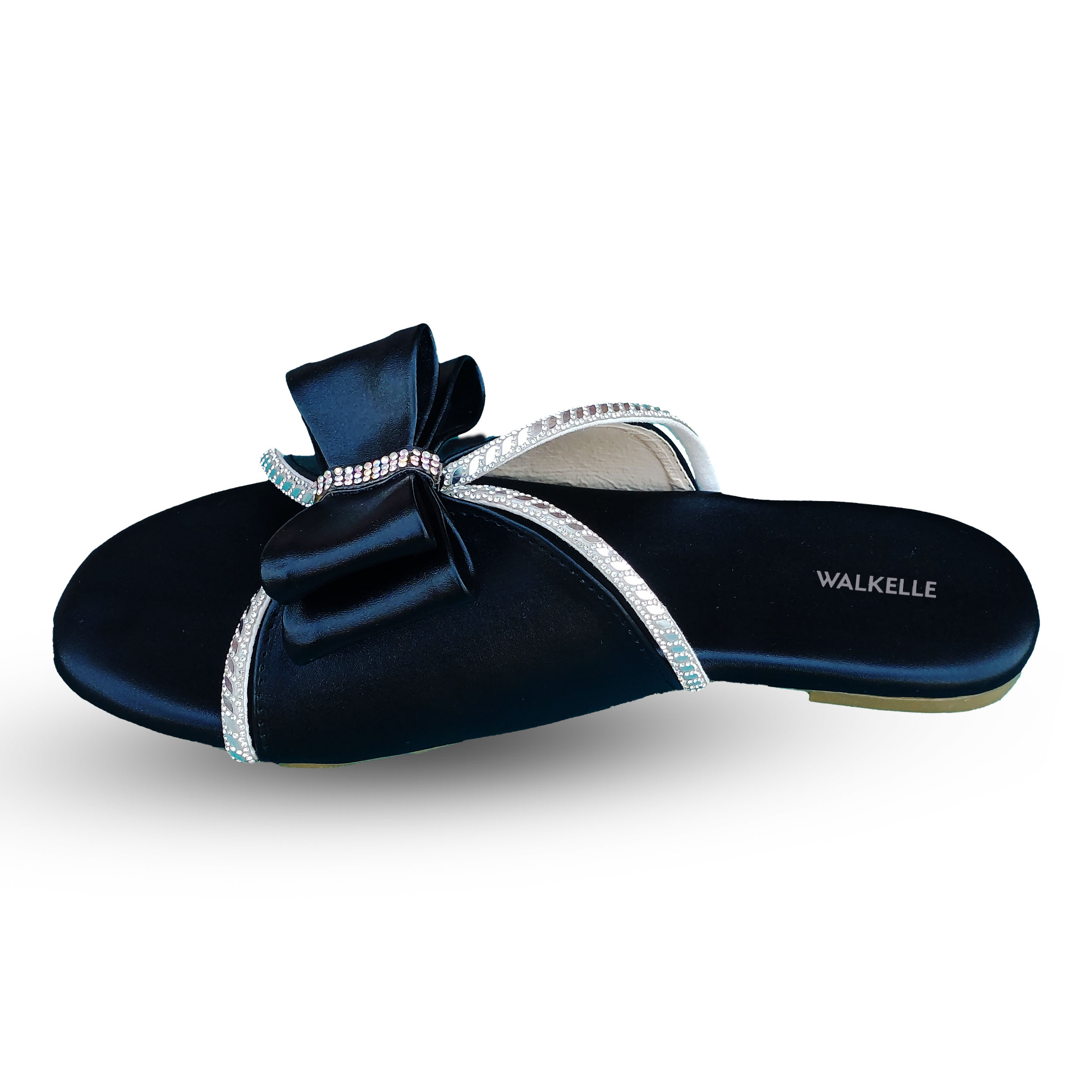 Crystal Butterfly Stripe Chappal - Image 2