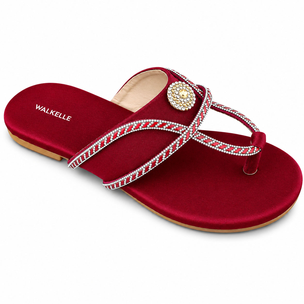 Queen’s Crystal Buckle Slippers - Image 2