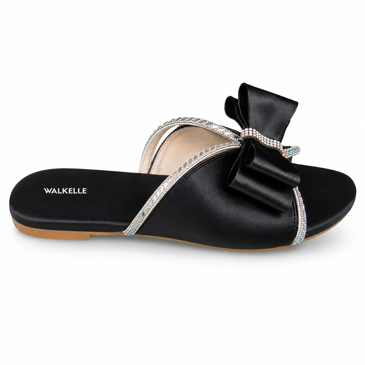 Crystal Butterfly Stripe Chappal - Image 3