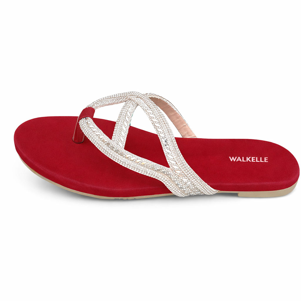 Luxury Crystal Buckle Slippers - Image 2