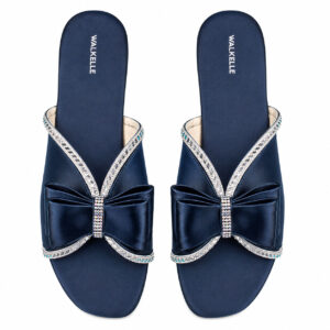 Crystal Butterfly Stripe Chappal