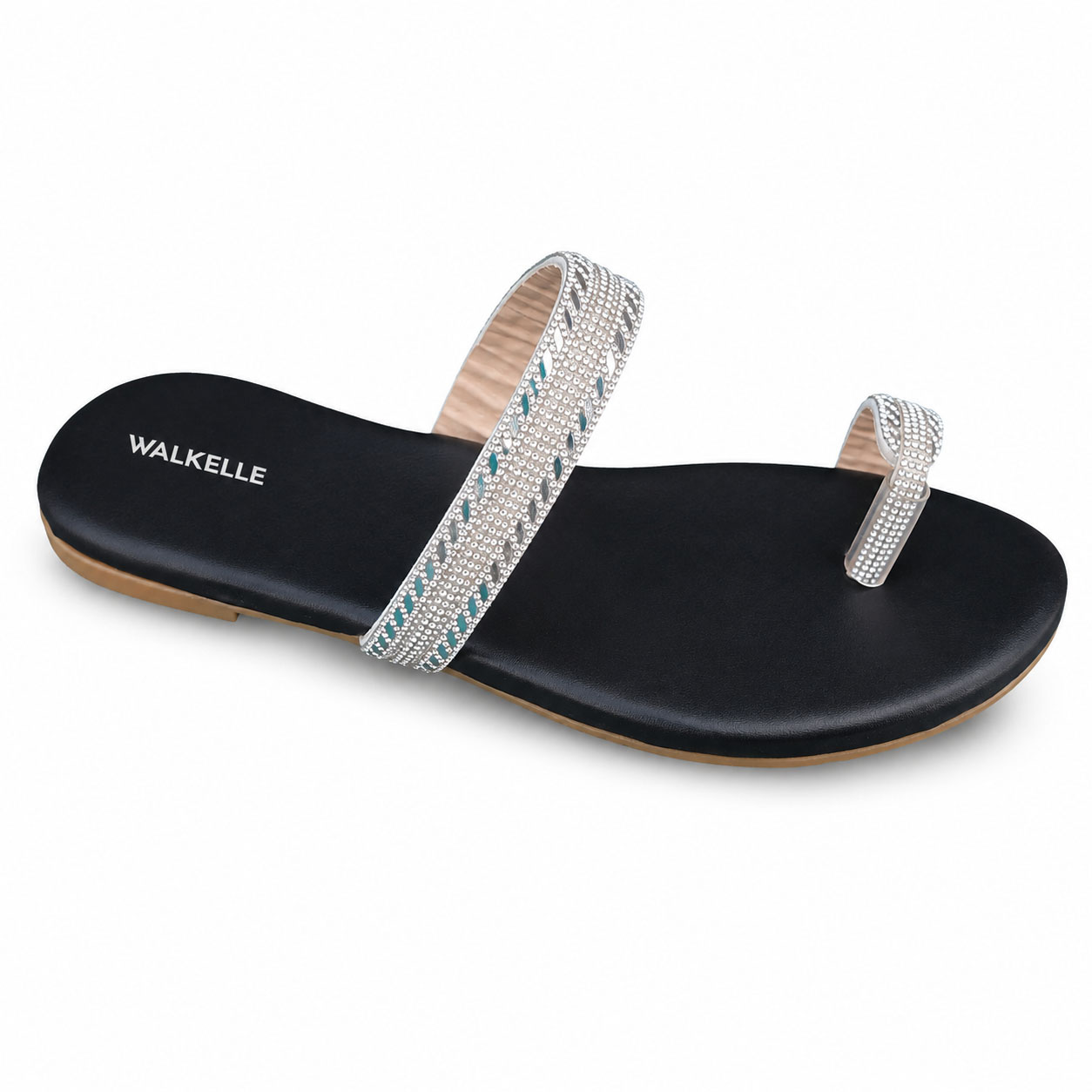 Platinum Sparkle Comfort Slides - Image 3