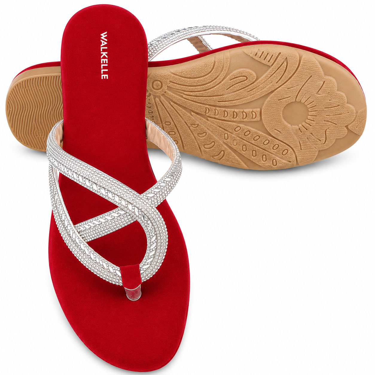 Luxury Crystal Buckle Slippers - Image 4