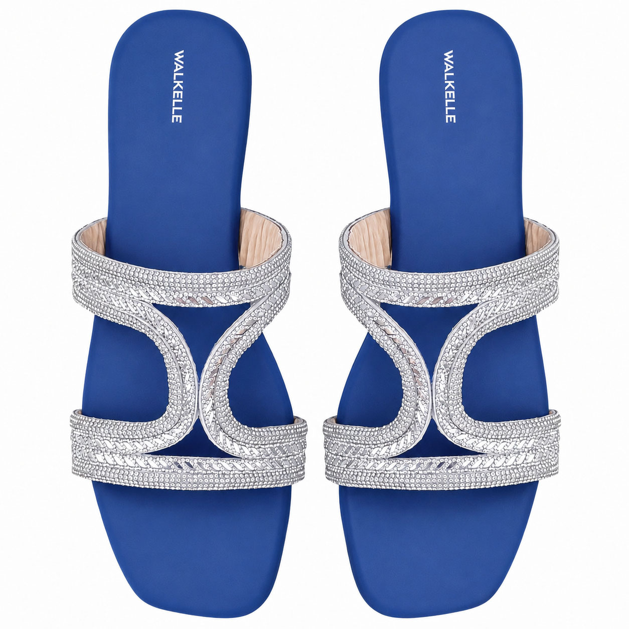 Celeste Diamond Strap Slippers