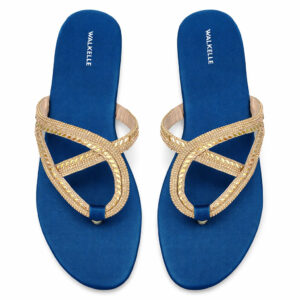 Luxury Crystal Buckle Slippers