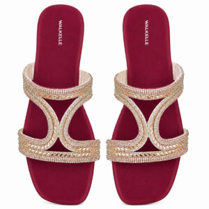 Celeste Diamond Strap Slippers
