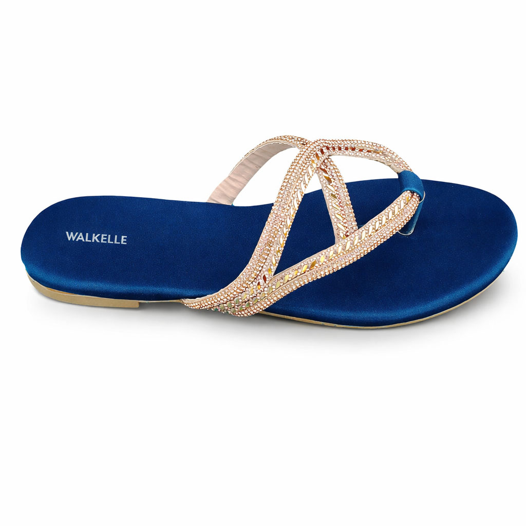 Luxury Crystal Buckle Slippers - Image 2